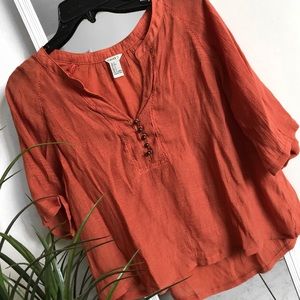 Forever 21 orange blouse